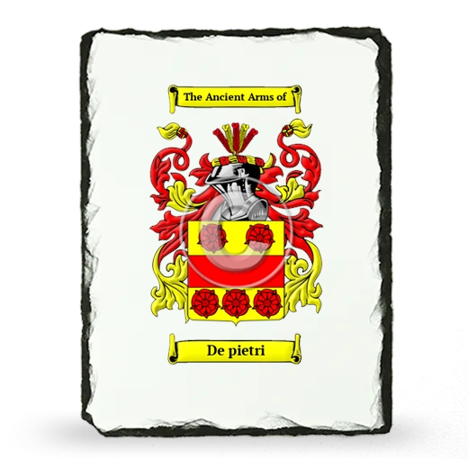 De pietri Coat of Arms Slate